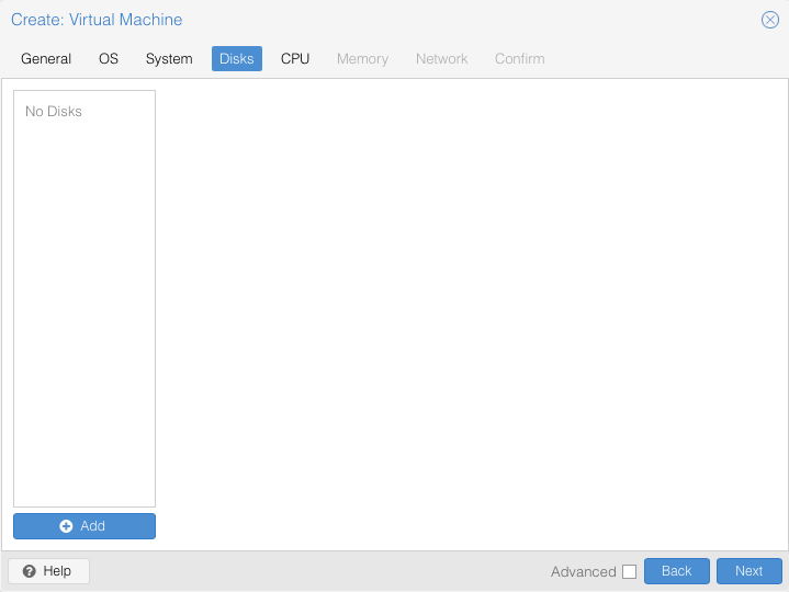 Create Virtual Machine - Disks